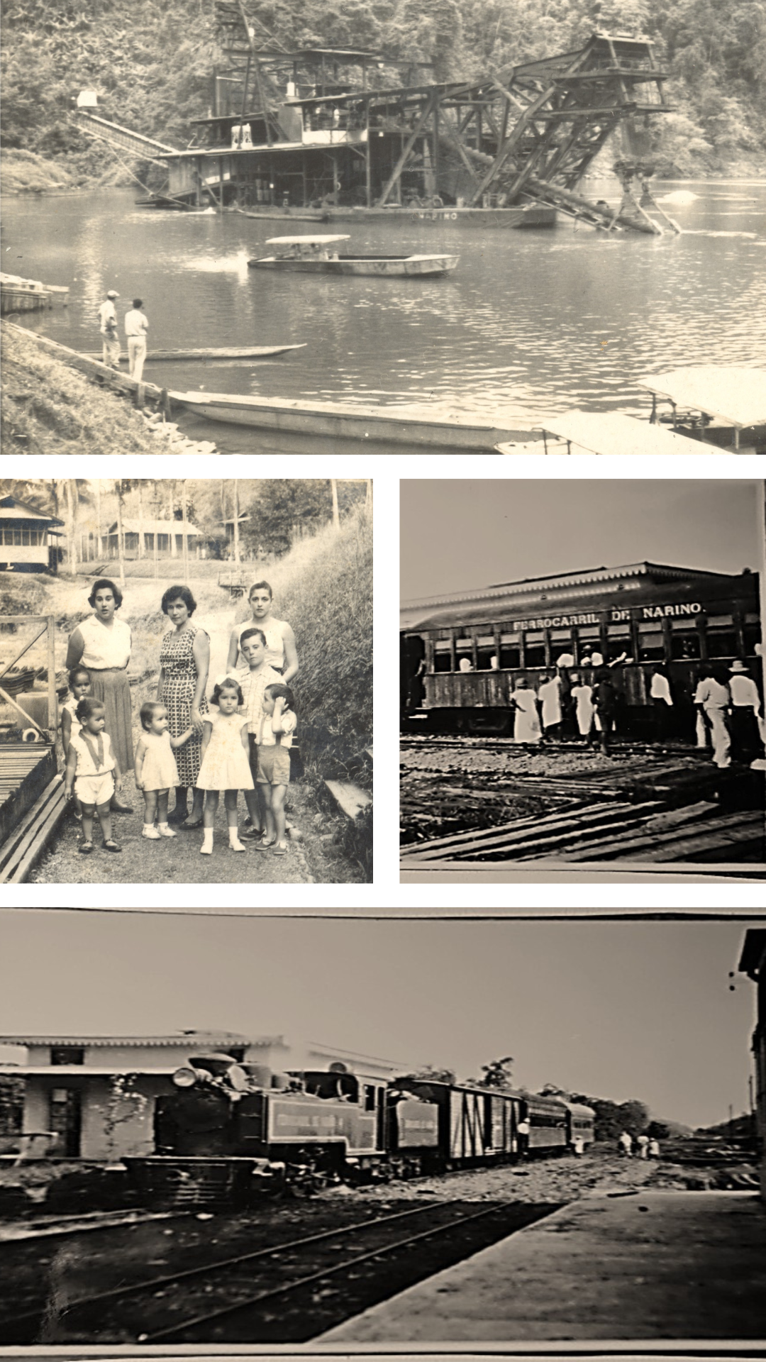 Collage histórico del Pacífico Nariñense