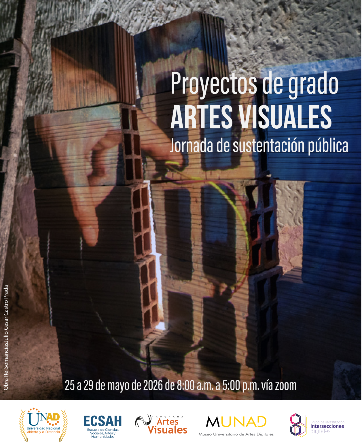 Invitación a la jornada de sustentación pública — Proyectos de grado Artes Visuales