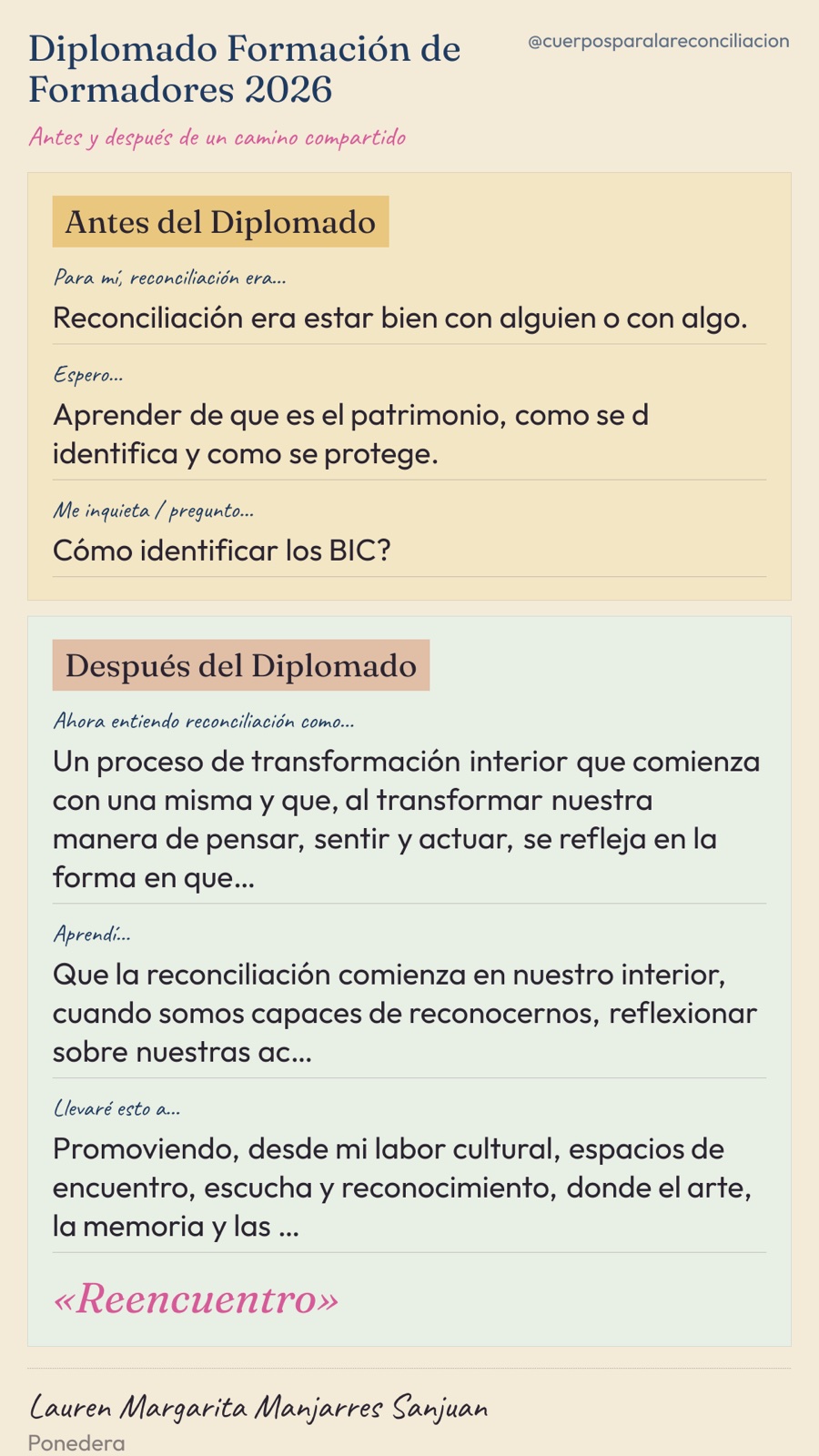 Carta del diplomado · Lauren Margarita Manjarres Sanjuan