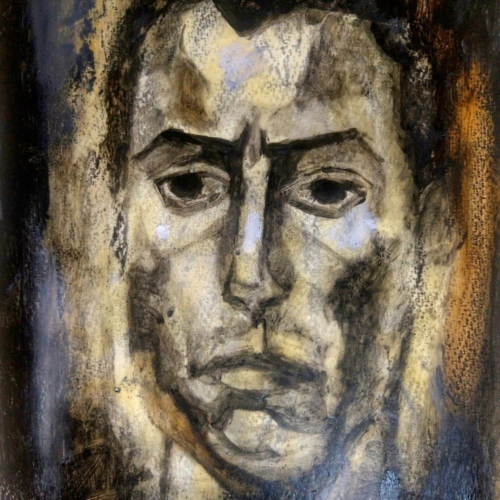 Retrato de Fidel castaño , pintado por Guayasamin