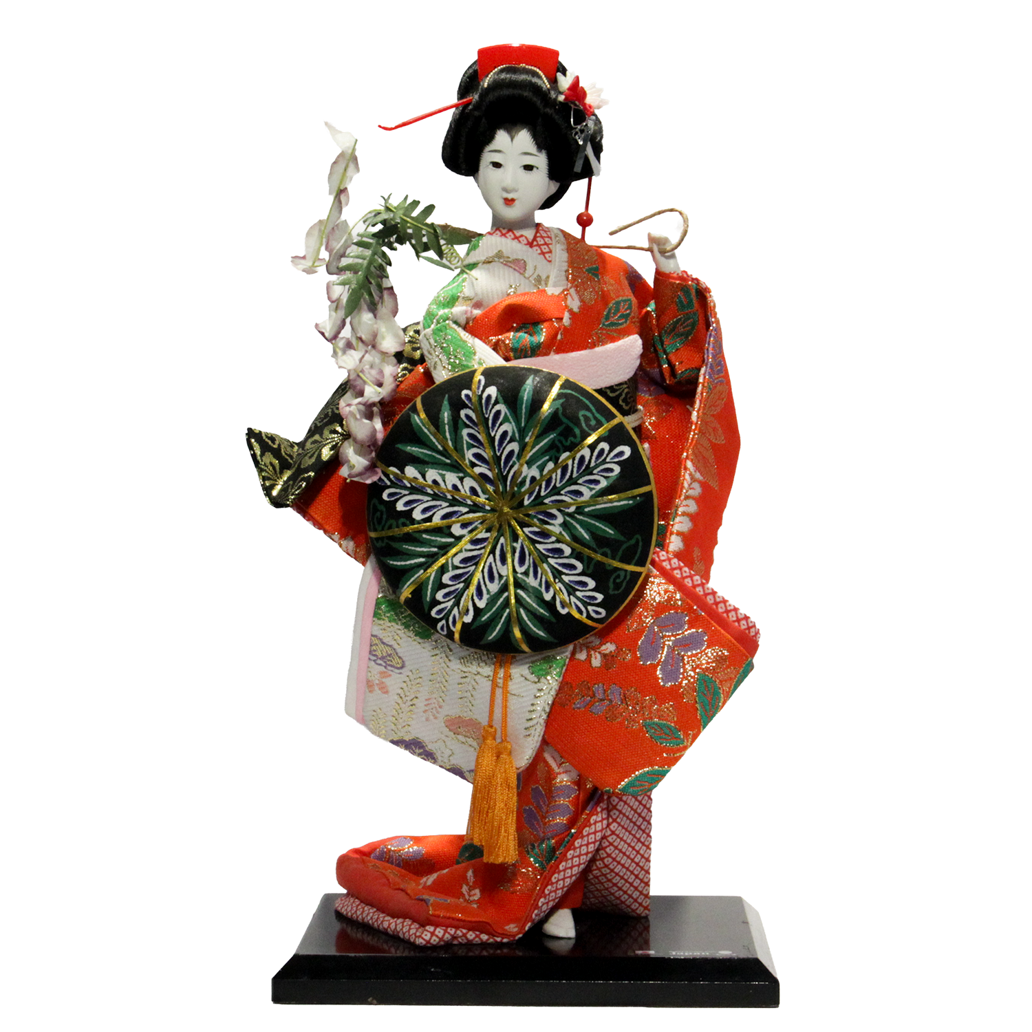 Maiko con abanico, la figura del afiche de la muestra