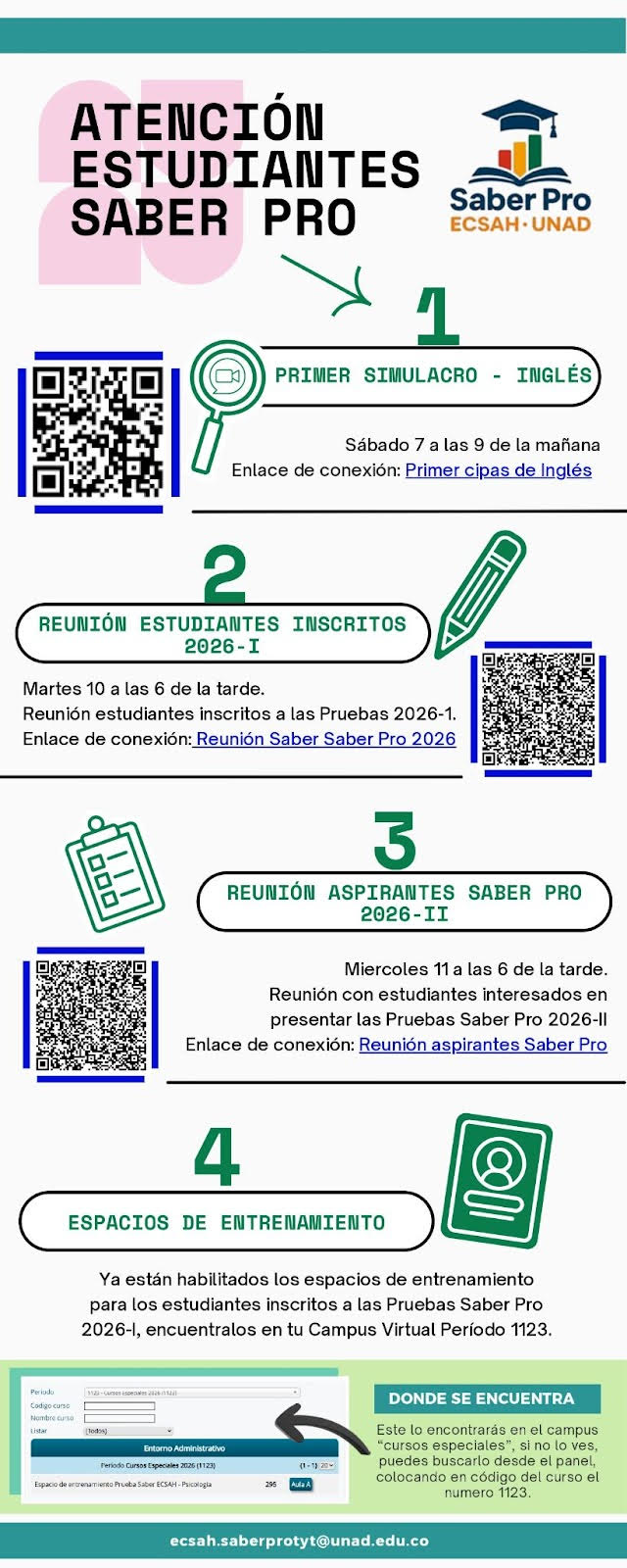 Jornadas de formación Pruebas Saber Pro