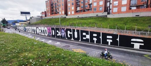 Mural No Somos Territorio de Guerra, registro 05 de 5