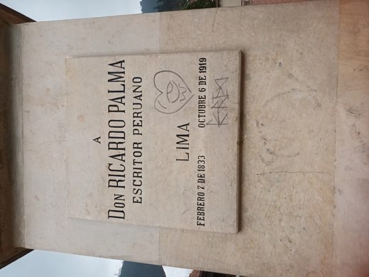 Monumento a Don Ricardo Palma, registro 01 de 6