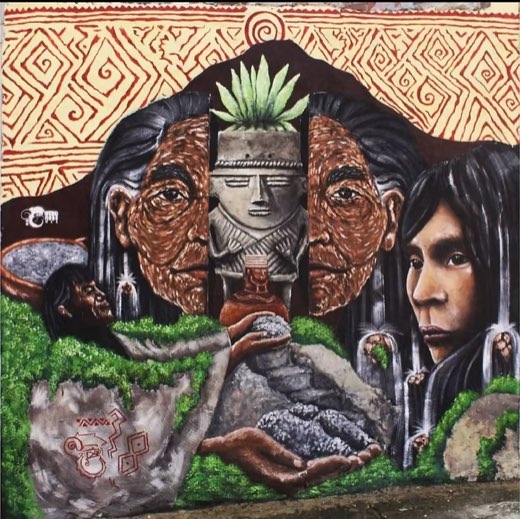 Mural Nywa Aie, Caminos de la Sal, registro 01 de 4